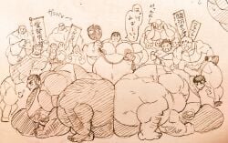 ass balls biceps body_hair dick glutes hairy hyper hyper_ass hyper_balls hyper_muscles hyper_nipples hyper_pecs hyper_penis male male/male male_only men muscle muscles muscular_arms muscular_ass muscular_male nionionionioooo pecs penis riding_penis squatting sumo sumo_wrestling