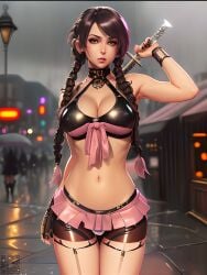 1girls ai_generated curvaceous curvy_body curvy_female curvy_figure hair_braid hi_res long_hair otaku seductive_look skirt stable_diffusion twintails_(hairstyle) underwear voluptuous voluptuous_female