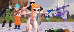 1girls 3d agent_3_(splatoon) agent_8_(splatoon) belly_bulge blush captain_(splatoon_3) cell_(dragon_ball) cooler_(dragon_ball) crossover cuckold dragon_ball family_guy_death_pose master_roshi muscular ntr rape sfm shitpost shocked shocked_expression son_goku source_filmmaker splatoon super_saiyan_blue t_pose vegeta