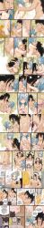 1boy 1girls arms_around_neck black_hair blue_hair blush breasts carrying_over_shoulder clenched_teeth couple fairy_tail female gajeel_redfox heart kissing kissing_neck kissing_while_penetrated leg_lock levy_mcgarden long_hair male muscles nipple nipple_lick nude romantic rusky sex shower shower_sex slapping_butt steam tiptoes upright_straddle vaginal_penetration washing_another water wrist_grab