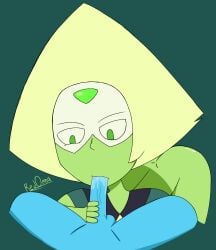 1futa 1girls ass big_penis blue_skin bottomless breasts cartoon_network clothed clothing duo erection fellatio female futa_on_female futanari gem_(species) green_skin humanoid humanoid_penis lapis_lazuli_(steven_universe) oral partially_clothed penis peridot_(steven_universe) redoma32 sex steven_universe sucking sucking_penis yellow_hair