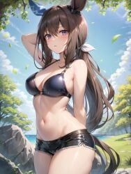 1girls admire_vega_(umamusume) ai_generated animal_ears bikini curvaceous curvy_body curvy_female curvy_figure female_focus hi_res high_resolution seductive_look umamusume voluptuous voluptuous_female