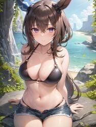 1girls admire_vega_(umamusume) ai_generated animal_ears bikini curvaceous curvy curvy_body curvy_female curvy_figure female_focus female_only hi_res high_resolution seductive_look umamusume voluptuous voluptuous_female