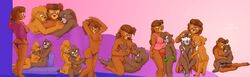 anthro asthexiancal bear clothing disney ezalias female fur furry incest kit_cloudkicker male mammal molly_cunningham nipples panties rebecca_cunningham straight tagme talespin threesome