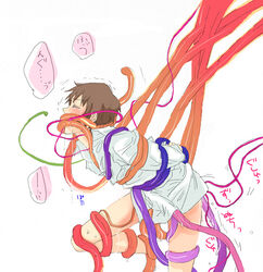 anal bottomless kyon malesub oral suzumiya_haruhi_no_yuuutsu tagme tentacle tentacle_on_male tentacles_under_clothes