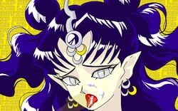 1girls 90s bishoujo_senshi_sailor_moon cum dead_moon faceless_male female long_hair november_kelly pointed_ears queen_nehellenia tagme villainess white_skin