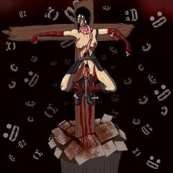 blood cassandra_hack crucifixion gore guro hack/slash nailed_to_cross nipples pussy soemele tagme torture