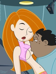 dark-skinned_male disney emma_erotic female human kim_possible kimberly_ann_possible male nipples straight straight_hair wade_load