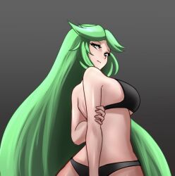 1girls female female_only green_hair jaxartdump kid_icarus long_hair nintendo palutena sideboob solo tagme