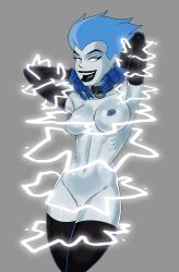 armpit armpits breasts dc dc_comics dcau electricity livewire nude sparks sunsetriders7 superman:_the_animated_series superman_(series)