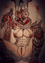 chaos_(warhammer) demon female freddyker khorne knight warhammer_(franchise) warhammer_40k