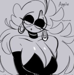 antdraws apple_(antdraws) big_breasts breasts buglatte bugspresso cleavage cleavage_window female female_focus female_only hair large_breasts lofiglade marblebit massive_breasts pixelsoda pose posing smolmarble solo solo_female solo_focus