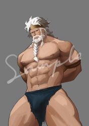 abs akunaakun elden_ring fromsoftware godfrey_first_elden_lord male male_only muscular