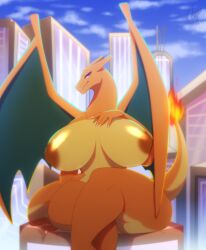 charizard from nintendo by pinkkatfox