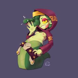 1girls brawl_stars dew_(molyan_stars) fan_character lamia molyan_stars snake_hair tagme