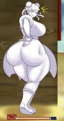 1girls ass big_ass big_breasts bottom_heavy breasts chun-li dat_ass dumptruck_ass fat_ass female female_only huge_ass imstupid13 large_ass looking_at_viewer looking_back mimic shapeshifter solo street_fighter street_fighter_iii street_fighter_iii:_3rd_strike street_fighter_iii_(series) thick_thighs thunder_thighs transformation twelve twelve_(street_fighter) white_body white_hair wide_hips