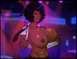 areola areolae big_breasts dark-skinned_female dark_skin female female_focus female_only large_breasts nipples original reinbach tagme tambria_martin