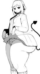 1boy ass big_ass big_butt bottom_heavy bubble_ass bubble_butt bulge fat_ass femboy feminine_male fladdykin flat_chest flow_(fladdykin) huge_ass huge_butt lifting_skirt male male_focus male_only massive_ass panties round_ass skirt solo thick_ass thick_thighs wide_hips