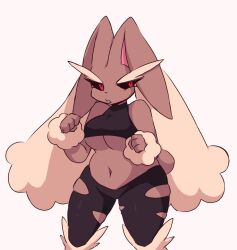 anthro anthrofied big_breasts breasts clothing female fur furry furry_only lopunny mega_lopunny_(cosplay) nintendo pokémon_(species) pokemon pokemon_(species) solo solo_female solo_focus tagme z_zmag8