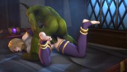 1boy 3d animated female galianbeastsfm goblin goblin_(warcraft) goblin_male human jaina_proudmoore male mp4 no_sound pale_skin tagme video warcraft world_of_warcraft