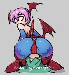 2021 2girls ass boots cameltoe clothing cragscleft darkstalkers facesitting head_wings incest leotard lilith_aensland monster_girl morrigan_aensland pantyhose sisters succubi succubus succubus_costume succubus_wings wings yuri