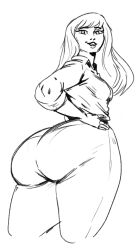 1girls artist_request ass ass_focus big_ass big_butt colorless curvy fat_ass female female_only gwen_stacy gwen_stacy_(classic) marvel marvel_comics mexican_gwen_stacy pawg redblacktac solo spider-man_(series) straight_hair voluptuous voluptuous_female wide_hips