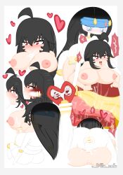 absurd_res accessory ahe_gao ahoge antennae_(anatomy) anus arthropod ass big_breasts black_hair blue_eyes blush bodily_fluids breast_play breasts censored censored_genitalia censored_penis censored_pussy cum cum_in_mouth cum_in_pussy cum_in_uterus cum_inside cumshot deep_throat duo ejaculation face_fucking fan_character fellatio female french_kissing friita from_behind_position from_front_position generation_7_pokemon genital_fluids genitals hair handjob headband heart hi_res human humanoid internal intersex interspecies irrumatio kissing looking_pleasured mammal mating_press motion_lines multicolored_eyes nintendo nipples oral paizuri penetration penile penis pheromosa phreia_(friita) pokemon pokemon_(species) pokephilia purple_eyes rear_view red_eyes sex thrusting titjob two_tone_eyes ultra_beast uterus vaginal_penetration white_body yellow_nipples yellow_penis