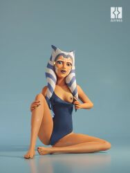 1girls 3d ahsoka_tano airress3d airress3d_(3d-modeller) alien alien_girl areolae ass blender blue_eyes breasts breasts_out clone_wars clothed clothing erect_nipples erect_nipples_under_clothes face_markings facial_markings female female_focus female_only flashing flashing_breasts jedi lekku lekku_(anatomy) looking_at_viewer looking_back medium_breasts nipples nipples_visible_through_clothing one-piece_swimsuit one_breast_out orange_body orange_skin petite petite_body presenting presenting_breasts simple_background sitting small_breasts solo solo_female solo_focus star_wars swimsuit swimwear the_clone_wars:_season_seven togruta watermark