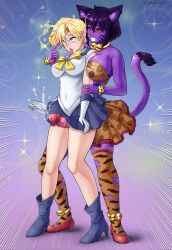 1futa 1girls 2021 ahe_gao arm_grab big_breasts big_penis bishoujo_senshi_sailor_moon blonde_hair breasts cat_ears cat_tail clothed clothing commission cum cum_between_legs cumshot duo ejaculation erection eshiede feline feline_humanoid female from_behind full_body fully_clothed futa_on_female futanari haruka_tenou heel_boots heels hi_res human humanoid hypnosis leopard_print light-skinned_female light_skin medium_breasts medium_hair mind_control mostly_clothed nekonneru orgasm penis penis_between_legs pleasure_face purple_hair purple_skin red_eyes rolling_eyes sailor_uranus short_hair skirt slit_pupils standing tail teeth_clenched thigh_sex thighhighs tongue tongue_out topwear torn_thighhighs uniform