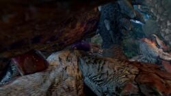 3d animated attack dubious_consent feral forced ictonica male male/male male_only monster_hunter mp4 nergigante no_sound rape rathalos sex size_difference slap tagme video