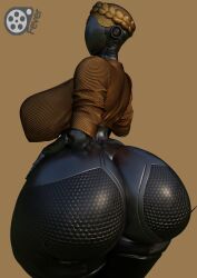 1girls 3d atomic_heart big_ass big_breasts big_butt faceless fat_ass female_only feversfm gold gold_(metal) golden_hair grey_skin huge_ass huge_breasts hyper_breasts joints looking_at_viewer looking_back robot robot_girl robot_humanoid silver_skin smooth_skin solo solo_female solo_focus the_twins_(atomic_heart) yellow_jacket