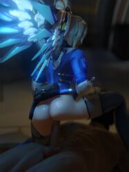 1boy 1girls 3d angel_wings angela_ziegler armor ass balls blender blizzard_entertainment blonde_hair bottomless clothed clothing combat_medic_ziegler completely_nude completely_nude_male cowgirl_position duo erection faceless_male female female_on_top female_penetrated laying_down laying_on_back legwear light-skinned_female light-skinned_male light_skin male male/female male_penetrating male_penetrating_female mercy muscular muscular_male netcrum no_panties no_underwear nude nude_male on_back on_top overwatch overwatch_2 penis