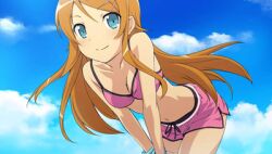 bathing bathingsuit bikini_top kirino_kosaka kousaka_kirino looking_at_viewer lowres orange_hair ore_no_imouto_ga_konna_ni_kawaii_wake_ga_nai