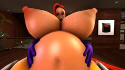 3d animated arm_gloves big_belly clothes_on_floor disney dress eyeshadow female gloves_only hyper_areola hyper_breasts hyper_nipples jessica_rabbit lipstick long_hair long_red_hair mp4 music naked nude nude_female red_hair shocking_(artist) sound stomach_bulge video who_framed_roger_rabbit