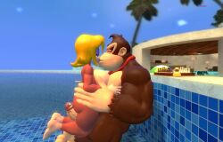 anthro candy_kong donkey_kong donkey_kong_(series) garry's_mod penis sex swimming_pool thick_thighs