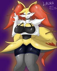 anthro braixen female furry pokémon_(species) pokemon pokemon_(species) sam_eeveelutions