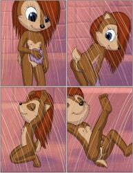 absurd_res anthro archie_comics armpits ass bathing closed_eyes comic female flat_chest fur genitals hair hi_res legs_up long_hair masturbation nipples nude omatic png pussy sally_acorn sega shower showering sitting smile sonic_(series) sonic_the_hedgehog_(archie) sonic_the_hedgehog_(comics) sonic_the_hedgehog_(series) standing water young