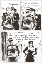 2boys comic diamond_is_unbreakable friends gay jojo's_bizarre_adventure josuke_higashikata male male_only miserdirt okuyasu_nijimura pompadour tagme yaoi