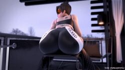 1girls 3d animated ass ass_focus big_ass big_butt blacked blacked_clothing blizzard_entertainment bouncing_ass bouncing_butt breasts british british_female brown_hair female female_focus female_only huge_ass jiggling_ass large_ass large_butt leggings lena_oxton looking_back loop looping_animation orange-tinted_eyewear overwatch overwatch_2 pawg qos queen_of_spades short_hair solo the_firebrand thick_thighs thighs tinted_eyewear tracer twerking visor