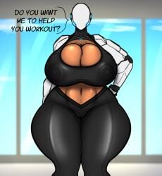 big_breasts breasts female female_only haydee haydee_(game) huge_breasts jigglephysics solo solo_female tagme thick_thighs wide_hips