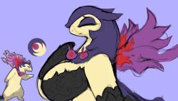 anthro artesjsc big_breasts breasts female hisuian_form hisuian_typhlosion pokemon pokemon_(species) reference_image typhlosion