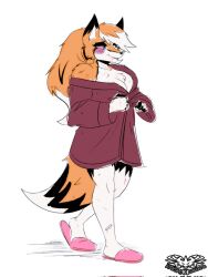 anthro dressing_gown ear madelyn_(knightmoonlight98) slippers tagme