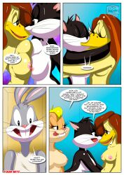 anthro bbmbbf bugs_bunny comic lola_bunny looney_tunes palcomix penelope_pussycat the_looney_tunes_show tina_russo warner_brothers what_goes_on_in_the_girls'_locker_room_(comic)