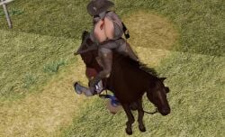 3d alternate_version_available animated ashe_(overwatch) backsack bare_breasts brocobich d.va horse huge_breasts mp4 no_sound overwatch tagme video zoophilia