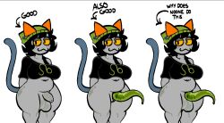 1futa 2023 :3 balls big_balls big_breasts big_penis bottomless cat_tail chubby chubby_female chubby_futanari clothed clothing english_text erection flaccid futa_only futanari grey_skin homestuck humanoid ms_paint_adventures nepeta_leijon partially_clothed penis smooth_balls solo standing tagme tail tentabulge tentacle tentacle_penis text troll xenopavilia