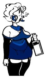 areola_peek breasts drunk female female_only homestuck mom_lalonde ms_paint_adventures solo solo_female solo_focus xenopavilia