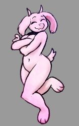 anthro ass breasts closed_eyes female fur furry furry_only milf nude pusszone solo tail toriel undertale undertale_(series)