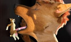 3d_(artwork) absurd_res ambiguous_gender anthro anthro_on_anthro body_lick canid canine canis digital_media_(artwork) dobermann dobermann_(untied_verbeger) domestic_dog duo extreme_size_difference fellatio female genitals hi_res licking looking_pleasured male male/female mammal micro mouth_shot open_mouth oral oversized_fellatio oversized_oral penile penis penis_lick pinscher seductive sex size_difference tongue tongue_out wolf