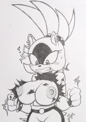 1girls accidental_exposure big_breasts blush breasts breasts_bigger_than_torso breasts_out breasts_out_of_clothes clothed clothes clothing cyrockstar embarrassed exposed_breasts female female_focus female_only furry furry_only idw_comics idw_publishing mobian_(species) ripped_clothing sega sketch solo sonic_(series) sonic_the_hedgehog_(comics) sonic_the_hedgehog_(idw) sonic_the_hedgehog_(series) starrock64 surge_the_tenrec tearing_open_top torn_clothes torn_clothing upper_body wardrobe_malfunction