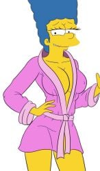 alpha_channel blue_hair croc_(artist) female for_sticker_use marge_simpson no_background png semi_nude smile smiley_face sticker_template the_simpsons transparent_background transparent_png yellow_body yellow_skin